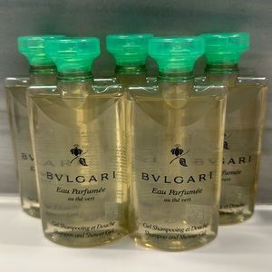 Bvlgari Au The Vert (white tea) shampoo, lot of 5 each